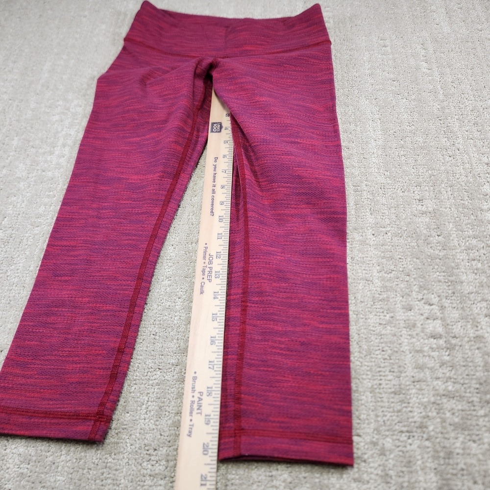 Lululemon Pants Womens 4 Wunder Under Crop II Tights Yoga Stretch‎ Spacedye Gym - Picture 6 of 9